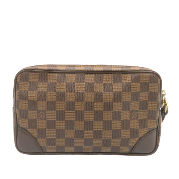 LOUIS VUITTON Damier Ebene Marly Dragonne GM Clutch Bag SP Order LV Auth 25039A - Picture 3 of 16